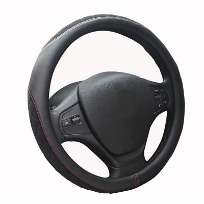 China Comfortable Universal Car Wheel Cover Microfiber Steering Handle for sale