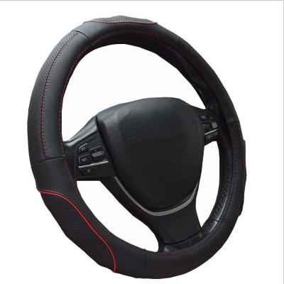 China Comfortable steering wheel cover leather handlebar cover all season for sale