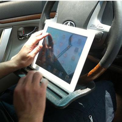 China New Mini Ipad Car With Small Luxury Computer Desk Portable Moving Board For Car Steering Wheel Tray for sale