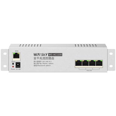 China Enterprise Wifisky WS-AC1100 MTK Chip All Gigabit Ports Flow Control Router AC Controller for Low Battery Cases for sale