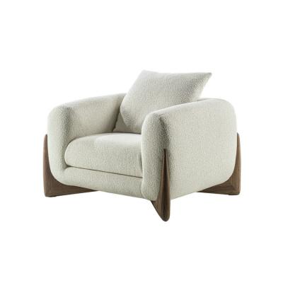 China Modern Nordic Italian Modular Design Velvet Fabric Accent Chair Layer Sofa Set Lounge Single Loop Sofa For Living Room for sale