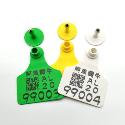 China Large TPU Animal Management Supply Split Middle Bull Plastic Ear Tag en venta