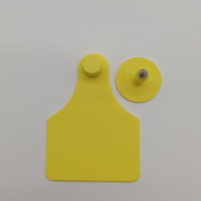 China Medium Size Animal Management Calves TPU Ear Tag With Closed Head Part for sale