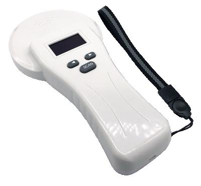 China Handheld 134.2khz Muti-tag data collection pet chip reader scanner rfid tag reader FDX-b scanner en venta