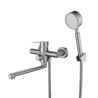 China Without Slide Bar 304 Stainless Steel Shower Set Rain Shower Bathroom Wall Shower Mixer for sale