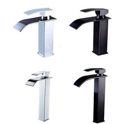 China Metered Faucets Toilet Bathroom Faucet Curved Spout Bathroom Mixer Tap Bathroom Sink Faucet for sale