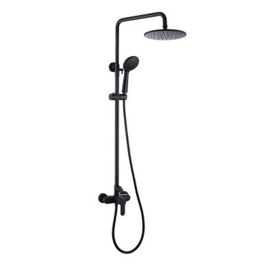 China Bubbles Nordic Shower Set With Lift Bathroom Shower Set Black Bathroom Shower Set Luxury for sale