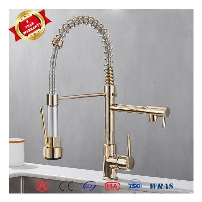 China Sense Faucets Copper Kitchen Sink Faucet With Pull Down Spray Kitchen Mixer Sink Faucets for sale