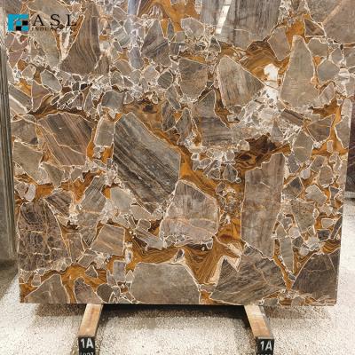 China Modern Luxury Marble Golden Years For Villa Hotel Slab Floor Tiles Wall Decor Stone for sale