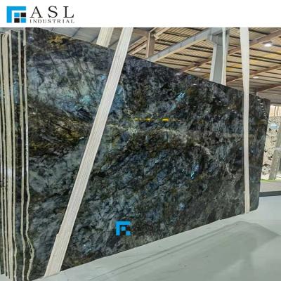 China Large Lemurian Granite Modern Blue Labradorite Slab Blue Stone For Flooring And Wall Cladding for sale