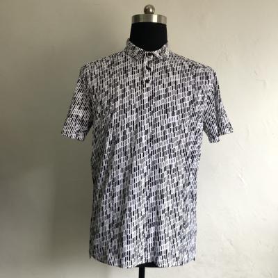 China Wholesale Breathable Breathable Buttons Loose Casual Short Sleeve Blouse Mens Fashion Wear Tops Printed Dress Shirts for sale