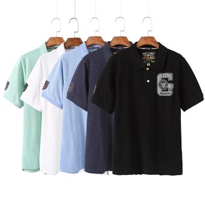 China Fashion Men's 100% Casual Short Sleeve Men's Camiseta Hombre Turn-Down Collar T-shirts Summer Breathable Cotton T-shirts Camiseta Hombre for sale