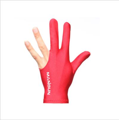 China High Quality Custom Logo Manufacturer Custom Made Billiard Gloves Pool Accessories Three Finger Gloves For Snooker TQ-003 for sale