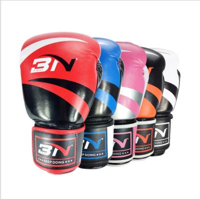 China Universal Wholesale Custom Logo Manufacturers Custom Leather Boxing Gloves PU Boxing Gloves Training for sale