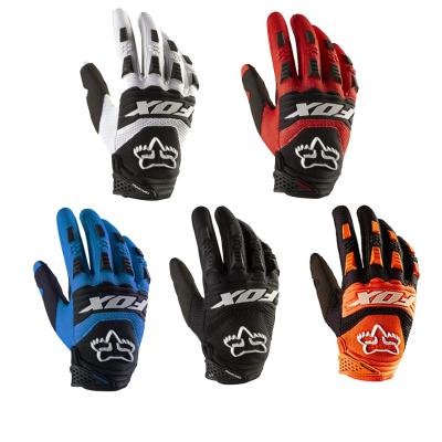 China Hot Selling Full Finger Motorcycle Bike Gloves Racing Mountain Leather Dirt Riding Custom Maker Cycling Gloves for sale