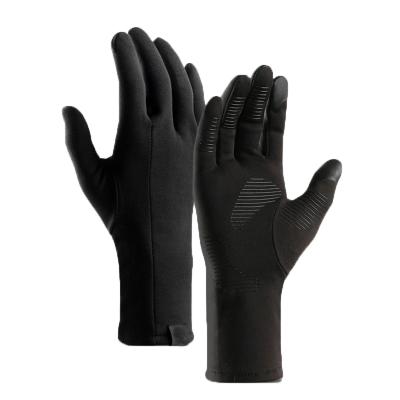 China Sports Manufacturers Fashion Winter Gloves Black Custom Logo Long Mittens Warm Gloves for sale