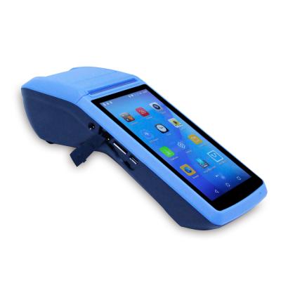 China 5.0 Inch Mini Qr Code Billing Machine POS Mobile Handheld Android Terminal With Printer 1GB RAM And 8GB ROM for sale