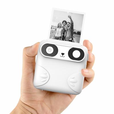 China Black and White Smart Wireless Phone Photo Printer 58mm BT Portable Mini Photo Printer for IOS and Android Smartphone for sale