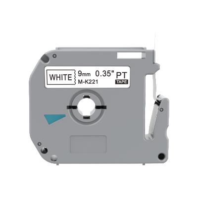 China COMPATIBLE Compatible Mk 100% 9mm Cartridge Label Tapes M-K221/MK621/M K721/mk521 Compatible For PT-65 PT-90 PT-110 Printer for sale