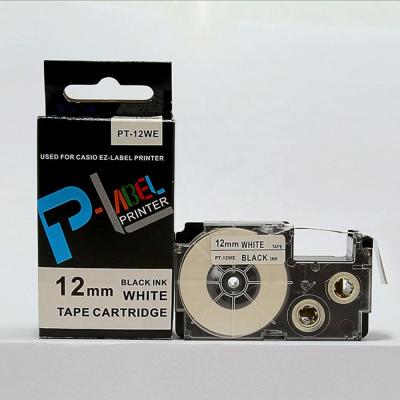 China PUTY 100% COMPATIBLE Label XR-12WE PT-12WE Compatible Label Tapes 12mm Black On White For EZ-Label Printers for sale