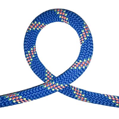 China High strength 6mm blue kernmantle polyamide PA nylon braided outdoor climbing rope for sale