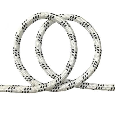 China High tension round kernmantle braided yacht static mooring polyester climbing rope 14mm 16mm 18mm 20mm for sale