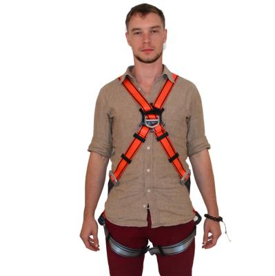 China Polyester Colorful Fall Protection Full Body Seat Belt Safety Harness CE Standard Customized for sale