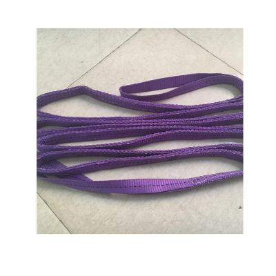 China Industrial Flat Polyester Polyester Webbing Sling Lifting Sling Safety Factor 4 5 6 7 for sale