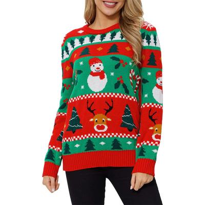 China ZC00666 Anti-wrinkle Sweater Christmas Tree Pattern Snowman Sweater Tasteless Warm Cute Sweaters Autumn And Winter New Christmas Ugly Sweaters for sale