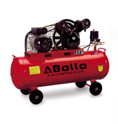 China V type double cylinder belt lubricated portable air compressor for sale