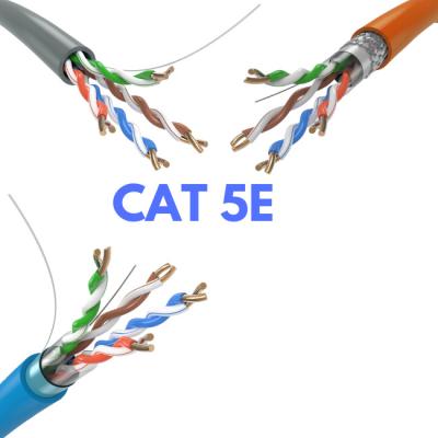 China High Quality Ftp SFTP Cat5 E Utp Stp Indoor Data Cable Lan Cable CAT5E 1000Ft 305M Copper Cu Cca cat5e Netwerk Kabel for sale