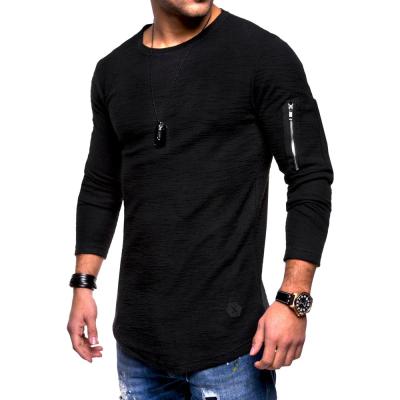 China Spring 10701-SE48 breathable autumn o neck long sleeve plus size mens t shirts sehe fashion for sale