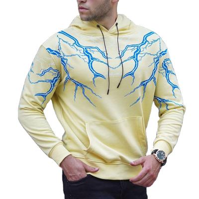 China 2021 lighting printing men's breathable hoodie 10812-SE84 with new style sehe hooded fashion for sale