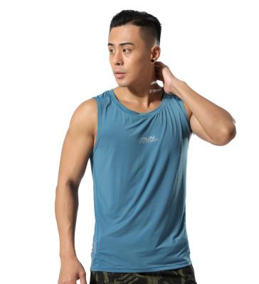 China 2021 Summer 10723-SE57 QUICK DRY men's plus size o-neck sleeveless vest with sehe hooded fashion for sale