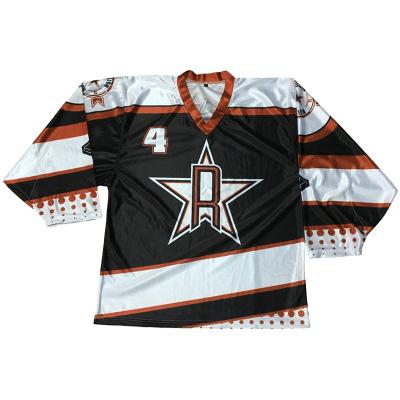 China Shirts & Tops Newest Design sustom 100% Polyester Sublimation New Jersey Hockey Jersey for sale