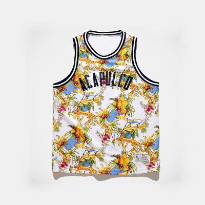 China New Style Antibacterial Professional Short Sleeve Basketball Singlet for sale