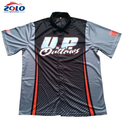 China 2020 Hot Sales Breathable Unique Design Cool Dry Mens Full Button Sublimation Pit Crew Shirts Custom Made for sale