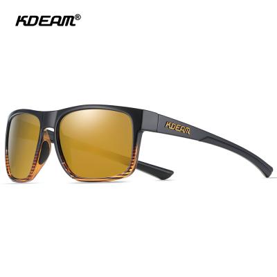 China 2021 New Arrival Rectangle Fashion Sunglasses KDEAM Polarized Men Sunglasses KD530 for sale