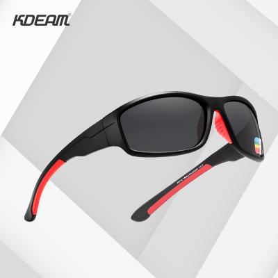 China New Arrival Italy Design Logo Private Label TR90 Sports Sunglasses High Quality Custom Protective Men Sunglasses Fashion KDEAM Polarized Sun Lenses for sale