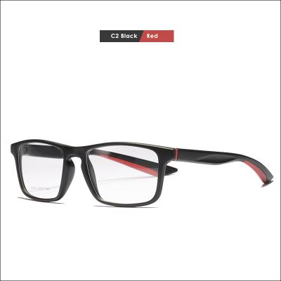 China Newest KDEAM Rectangle Italian Design Colorful TR90 Fashion Reading Naked Eye Glass Frames Glasses Rectangle Eyewear Optical Frames for sale