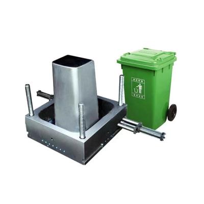 China Injection Tall Swing Top Lid Trash Can Mold / Custom Plastic Injection Trash Bin Mold Made In China Garbage Bin Waste for sale