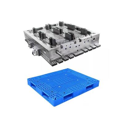 China Steel Pallet Mold Plastic Pallet Moulds, 8 Pin Plastic Industrial Packaging Mold Heavy Plastic Tips Ejector Hot Runner 2200t for sale