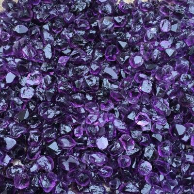 China Color Play Or Fire Customized Raw Natural Amethyst Crystal Rough Purple Loose Quartz Crystal Stone for sale