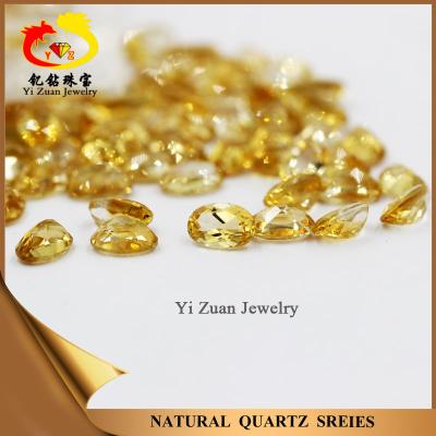 China Color Set or Fire Oval Yellow Natural Crystal Citrine Stone Prices for sale