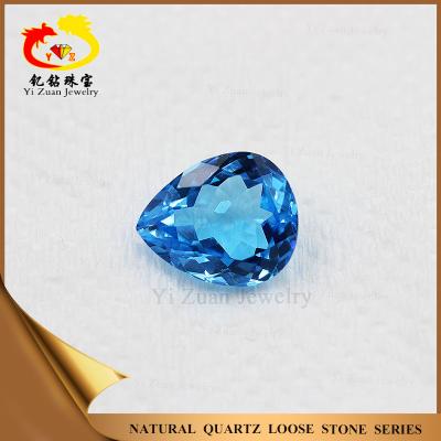 China Color Set Or Fire Topaz Blue Quartz Crystal Stone Good Quality Natural Blue Quartz Stone Price for sale