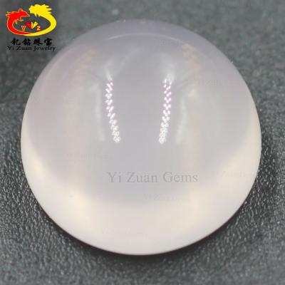 China Round Gemstone Crystal Natural Rose Quartz Chakra Classic Stone Cabochon Rose Quartz For DIY Jewelry Making for sale