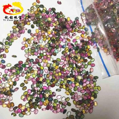 China Classic Precious Loose Gemstone Tumbled Jewelry Stone Gems Natural Tourmaline For Pendant Bracelet Necklace for sale