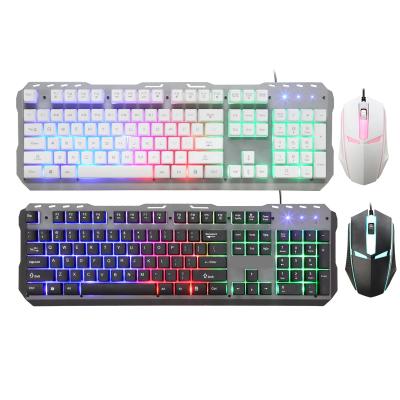 China Optical Mechanical Gaming Keyboard RGB LED Backlit Wired Keyboard for sale