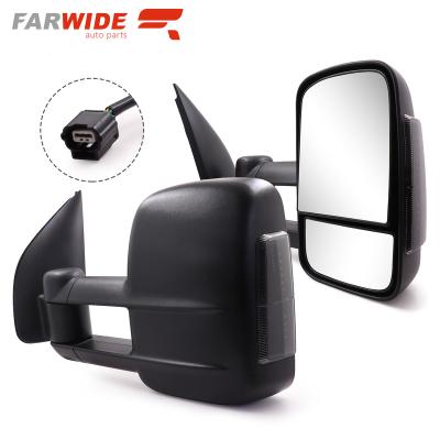 China ABS+glass FARWIDE Power Side Towing Mirror For Nissan Pathfinder NAVARA D40/550 2004 - 2015 for sale