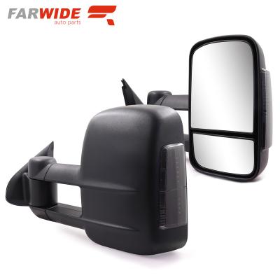 China ABS+glass FARWIDE electric black turn signal side tow mirror for Nissan Navara np300 2015+ for sale